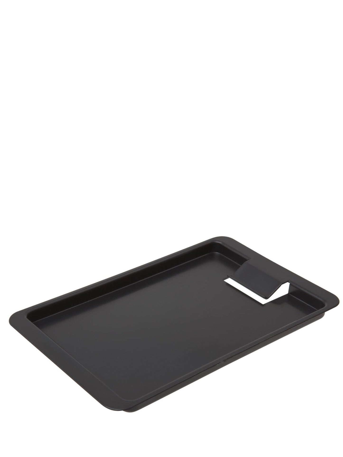 Sort plastbakke med clips - en praktisk og holdbar bakke til servering af drinks og cocktail